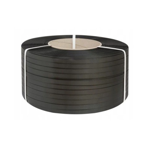 Taśma PP Czarna 3000mb. Taśma do bandowania czarna.