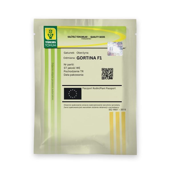 Oberżyna Gortina F1 - opakowanie