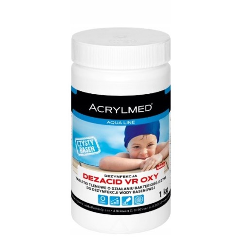 Aktywny tlen do basenu DEZACID VR  OXY TAB 20g AKTYWNY TLEN 1KG