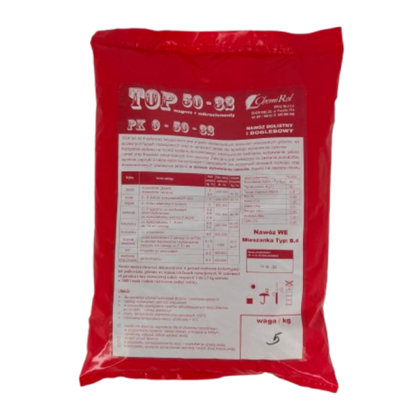 TOP 50-32 – Nawóz Dolistny i Doglebowy | PK 0-50-32 | Magnez + Mikroelementy