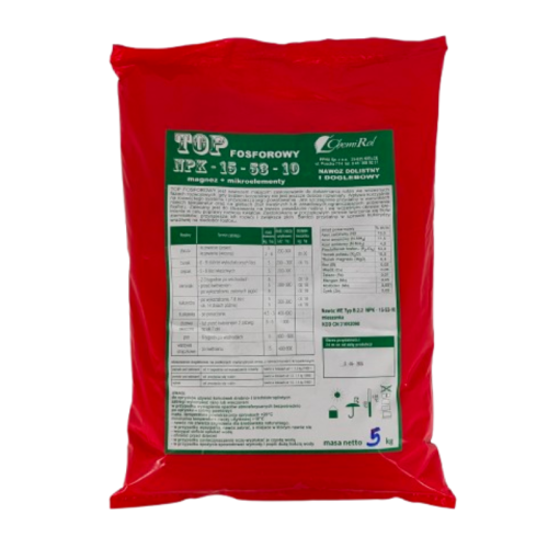 TOP FOSFOROWY – Nawóz Dolistny i Doglebowy NPK 15-53-10 | Magnez + Mikroelementy