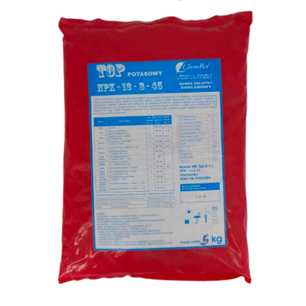 TOP POTASOWY NPK 13-8-45 - Nawóz dolistny i doglebowy dla zdrowych i obfitych plonów