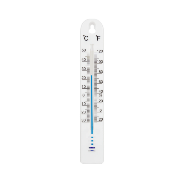 Termometr pokojowy i zewnętrzny – podwójna skala °C/°F, precyzyjny pomiar (-30°C do +50°C)