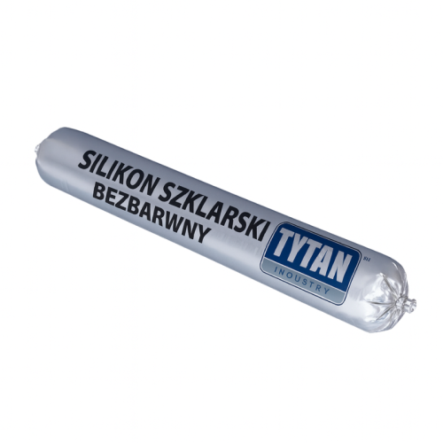 Silikon do szklenia bezbarwny 600ml Tytan (TACSIL)