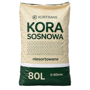Kora sosnowa 0–60 mm niesortowana 80 l