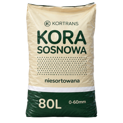 Kora sosnowa 0–60 mm niesortowana 80 l