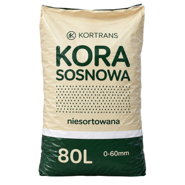 Kora sosnowa 0–60 mm niesortowana 80 l