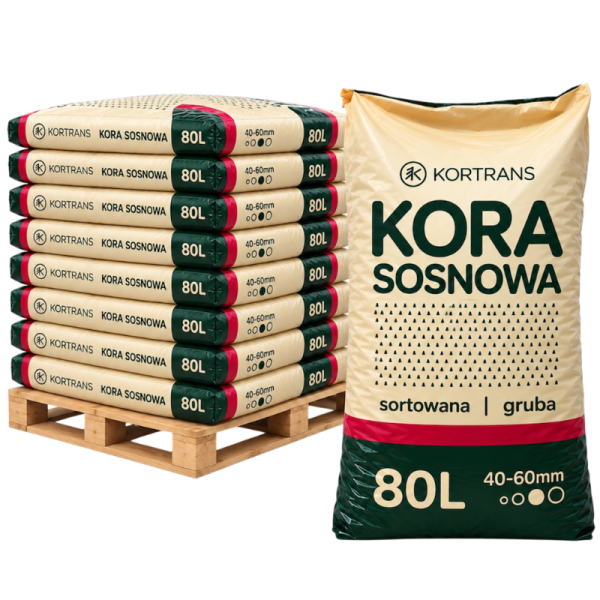 Kora sosnowa 40–60 mm - 36 worków