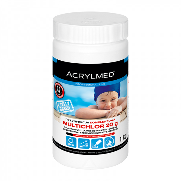 Tabletki do basenu Multichlor 20g 1kg